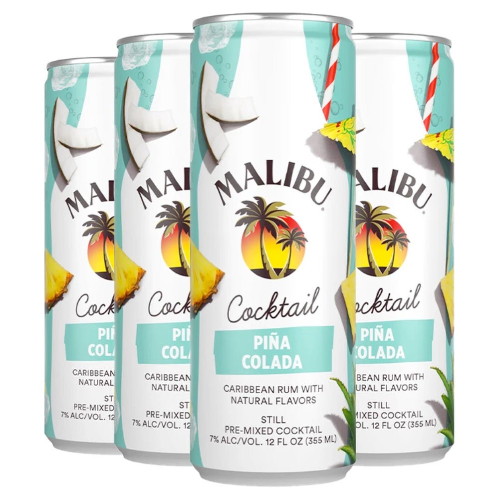 Malibu Piña Colada Canned Cocktails - Main Street Liquor