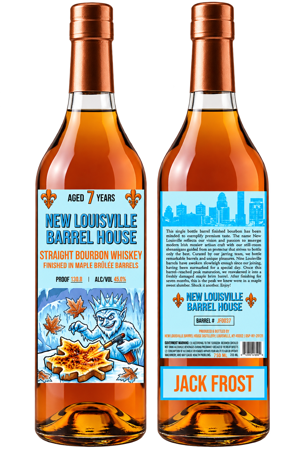 New Louisville Jack Frost Christmas Edition 7 Year Maple Brûlée Finished Bourbon 130.8 Proof (Pre-Order) - BuyMyLiquor
