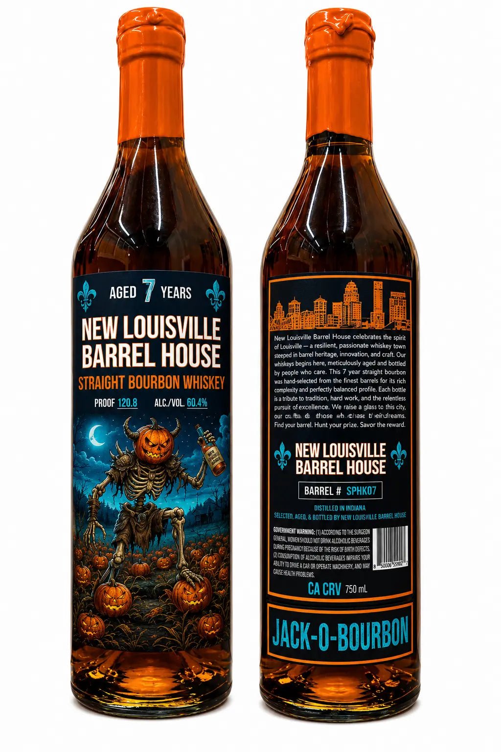 New Louisville Jack-O-Bourbon Halloween Edition 7 Year Bourbon 750mL (Pre-Order) - BuyMyLiquor