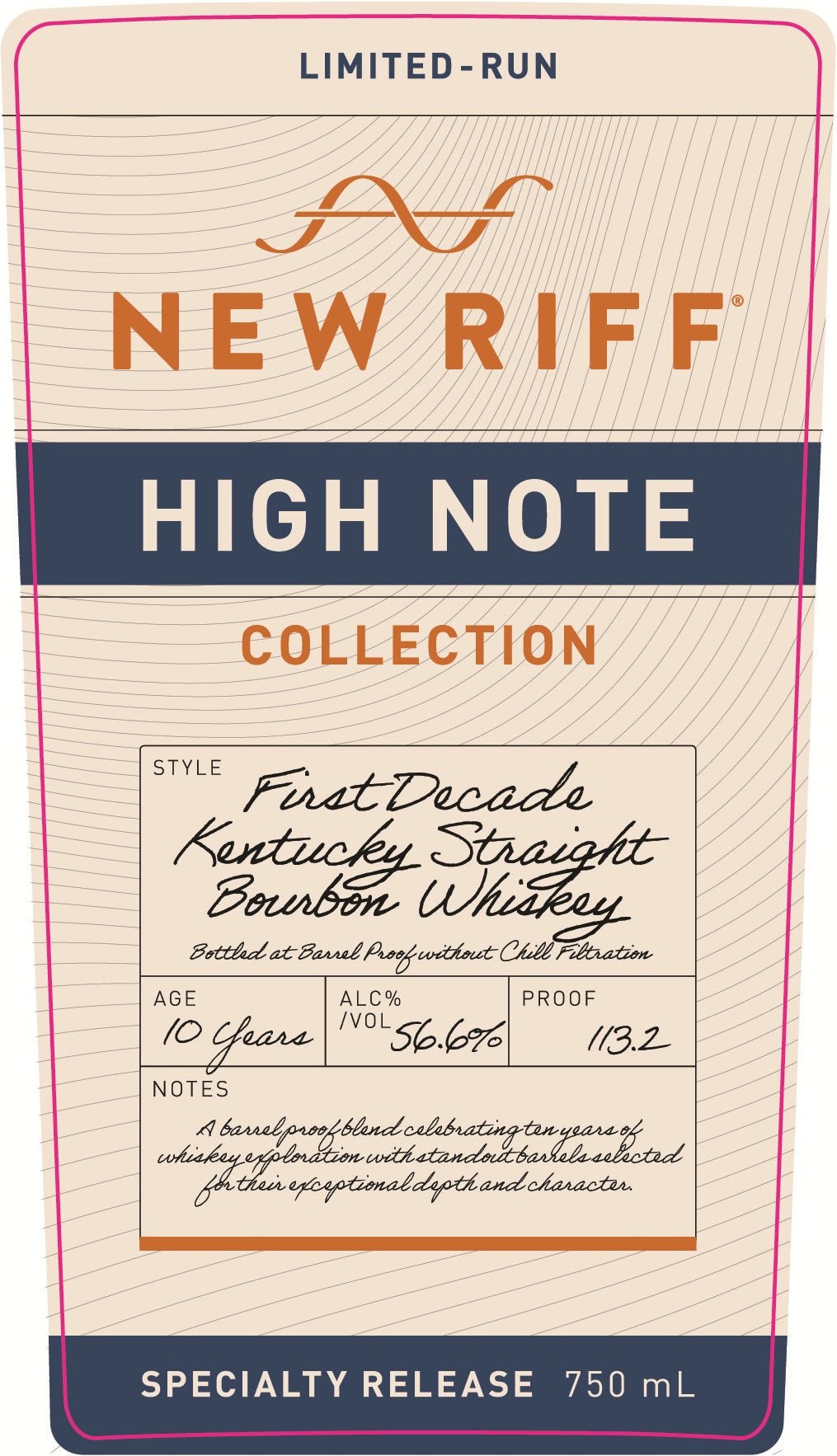 New Riff High Note First Decade Kentucky Straight Bourbon Whiskey – 10 Year Barrel Proof New Riff Distilling