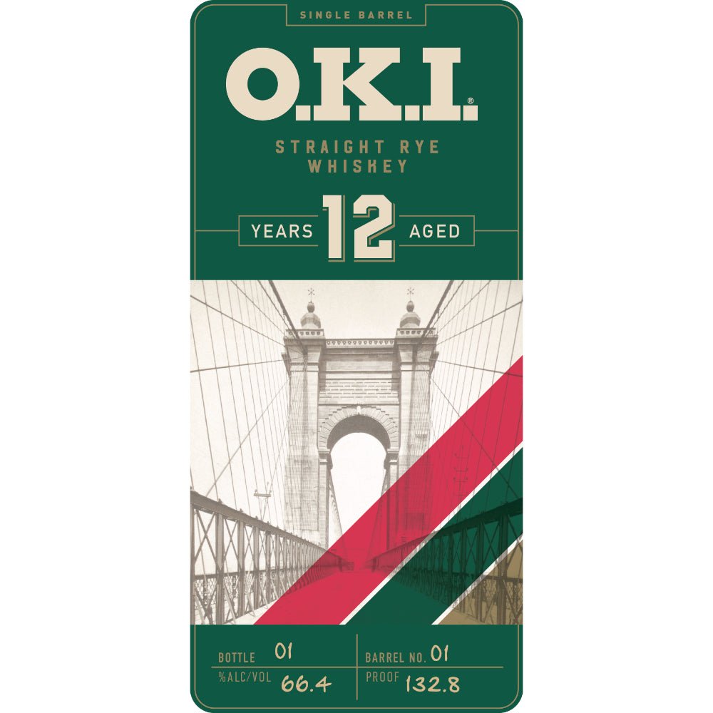 O.K.I. 12 Year Single Barrel Straight Rye Whiskey
