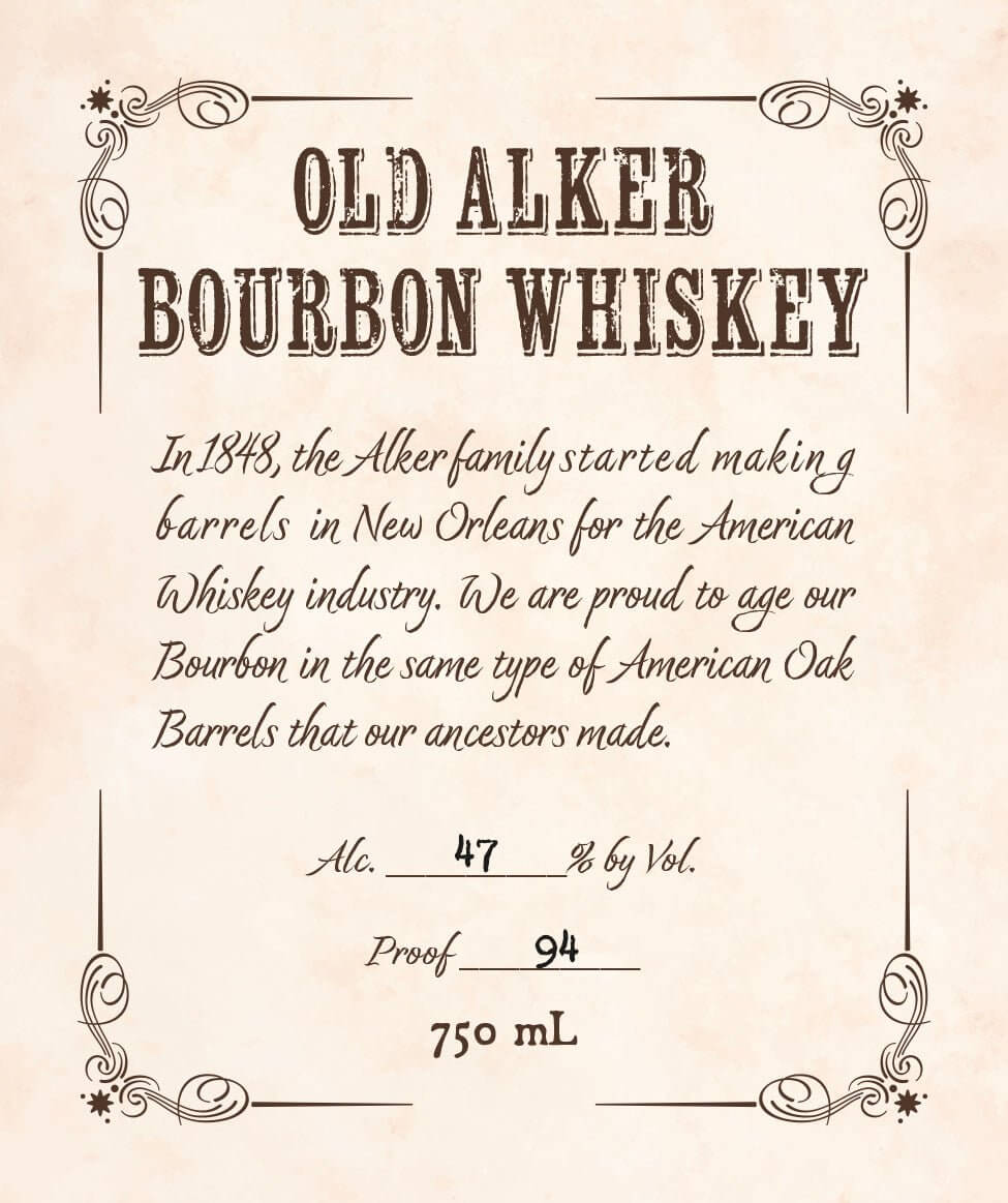 Old Alker Bourbon Whiskey - Main Street Liquor