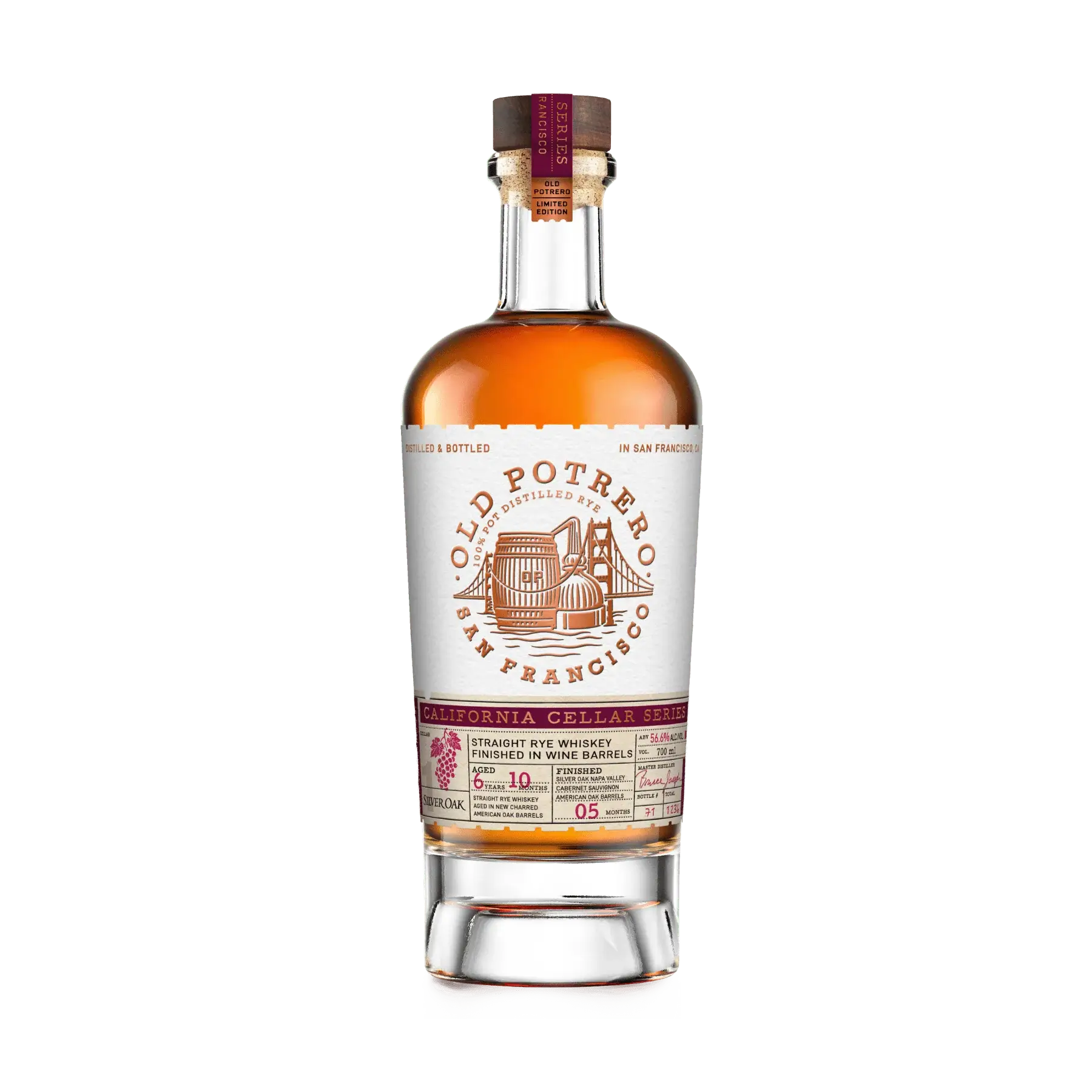 Old Potrero California Cellar Series #01 Silver Oak Finished in Wine Barrels 700ml - Main Street Liquor