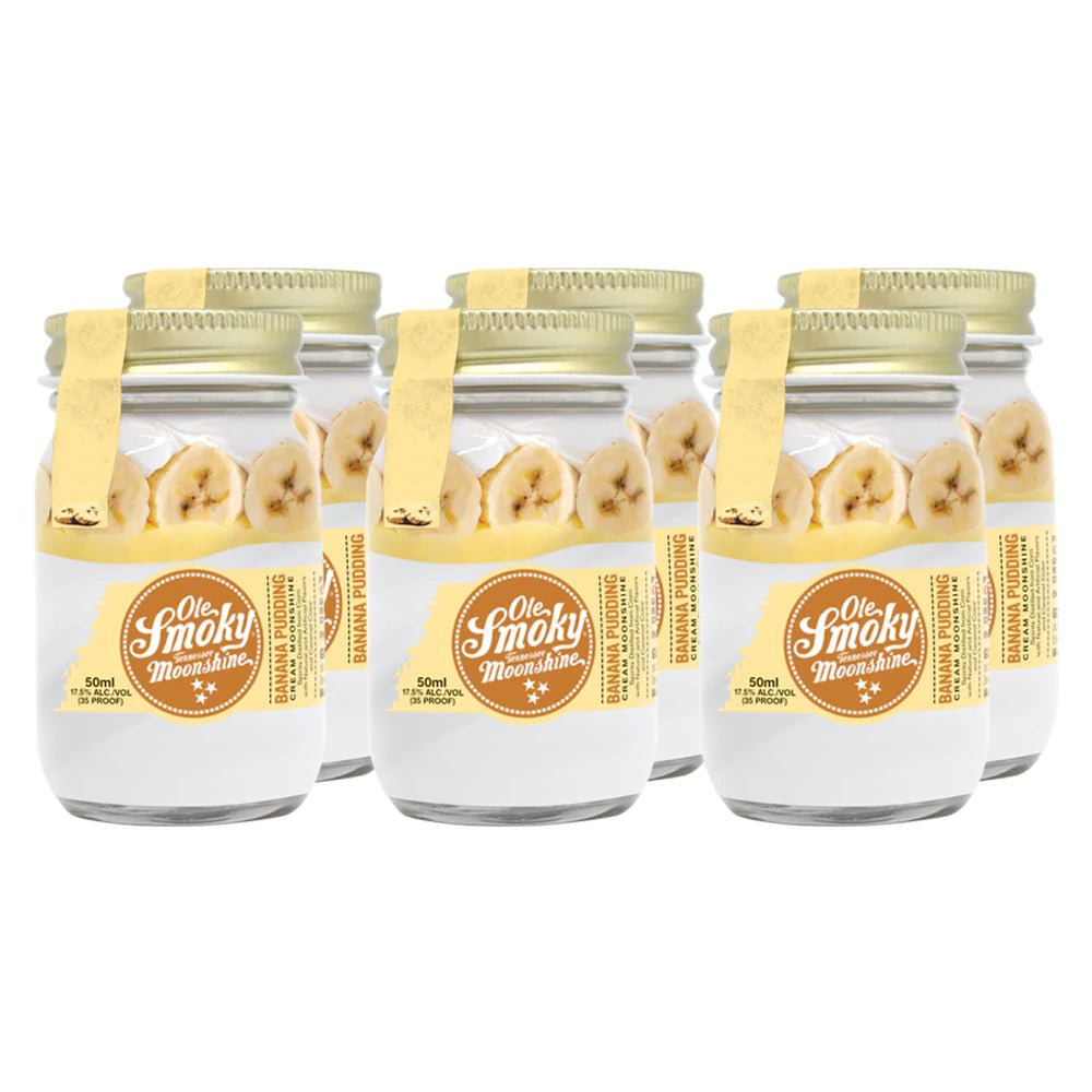 Ole Smoky Banana Pudding Cream Moonshine 50mL 6pk - Main Street Liquor