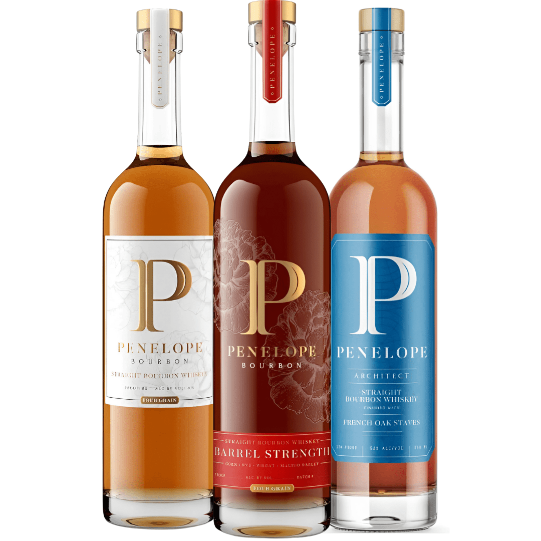 Penelope Bourbon Bundle: Four Grain, Barrel Strength Batch 09 & Architect Penelope Bourbon