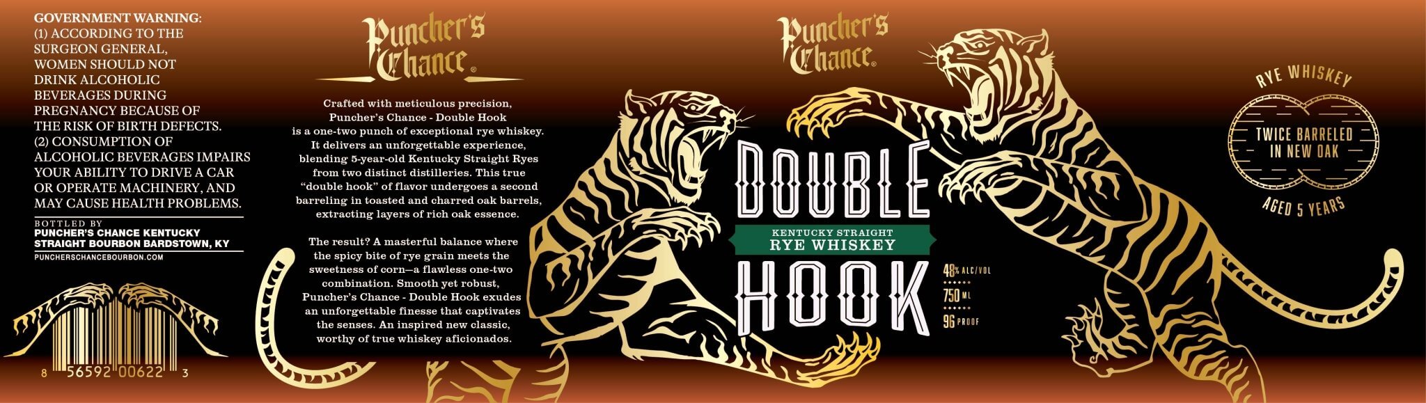 Puncher’s Chance Double Hook Kentucky Straight 5 Year Rye Whiskey - Main Street Liquor