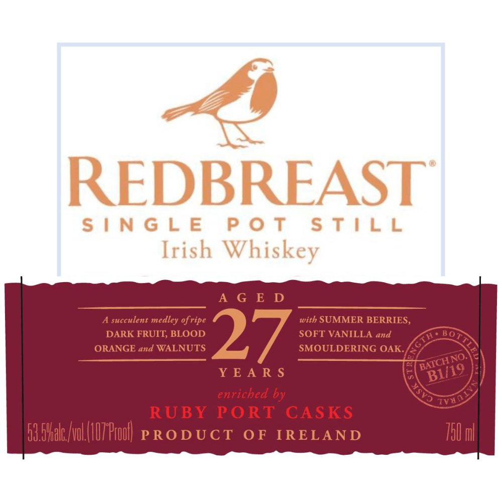 Redbreast 27 Year Old Ruby Port Casks - Main Street Liquor