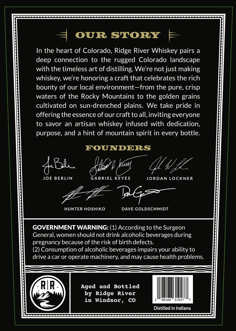 Ridge River Barrel Proof Bourbon Whiskey - Main Street Liquor