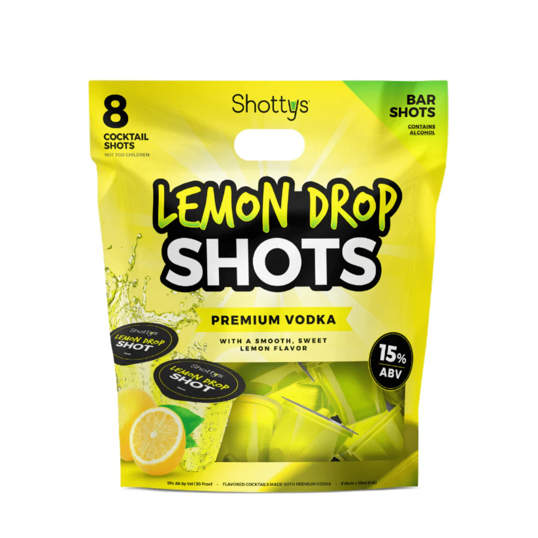 Shottys Lemon Drop Vodka Shots (8 Shots) - BuyMyLiquor
