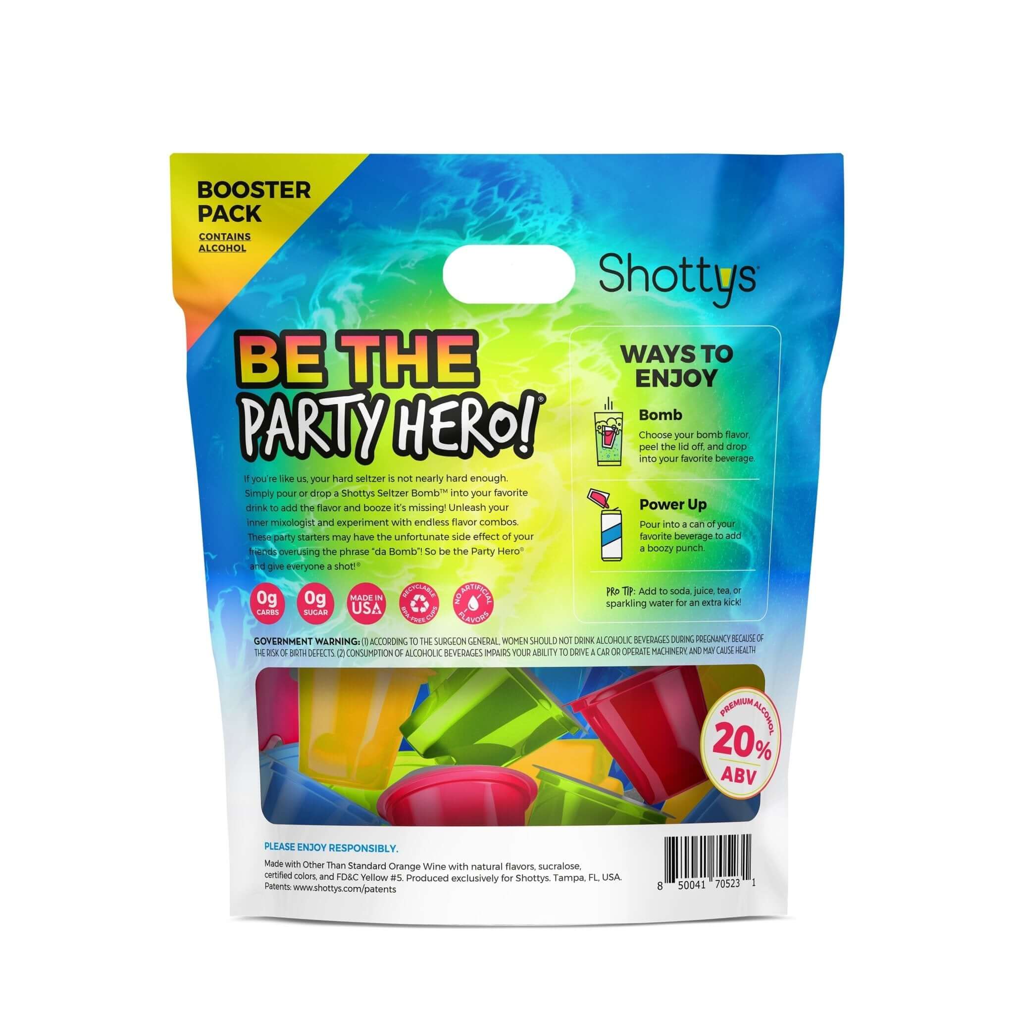 Shottys Seltzer Bombs Shots (8 shots) - Main Street Liquor