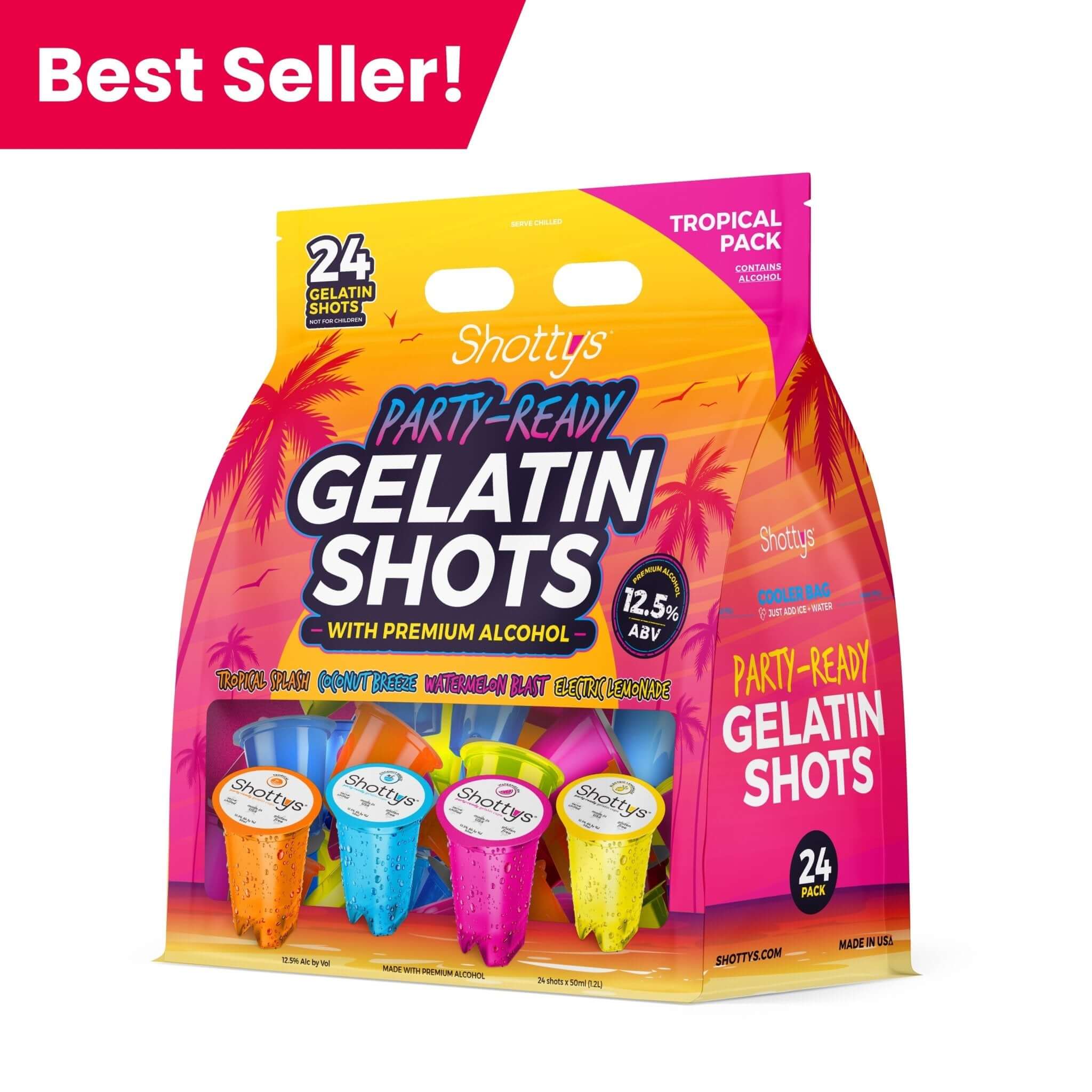 Shottys Tropical Gelatin Shots (24 shots) - Main Street Liquor