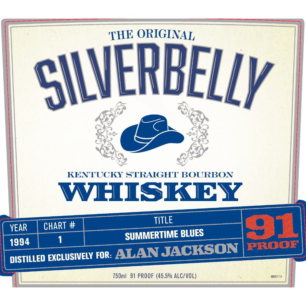 Silverbelly Bourbon By Alan Jackson - Summertime Blues Year 1994 - Main Street Liquor