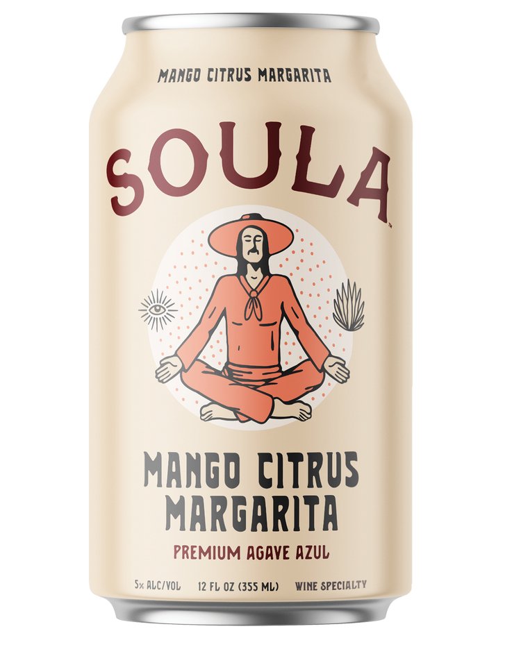 Soula Mango Citrus Margarita 4 Pack Soula Margarita