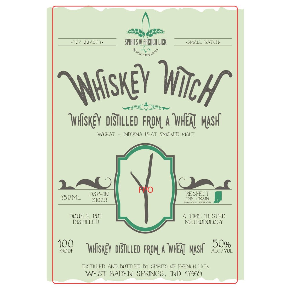 Spirits of French Lick Whiskey Witch - Main Street Liquor