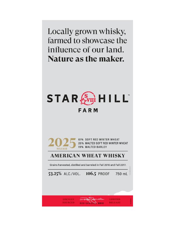 Star Hill Farm American Wheat Whisky 2025 Release - Main Street Liquor