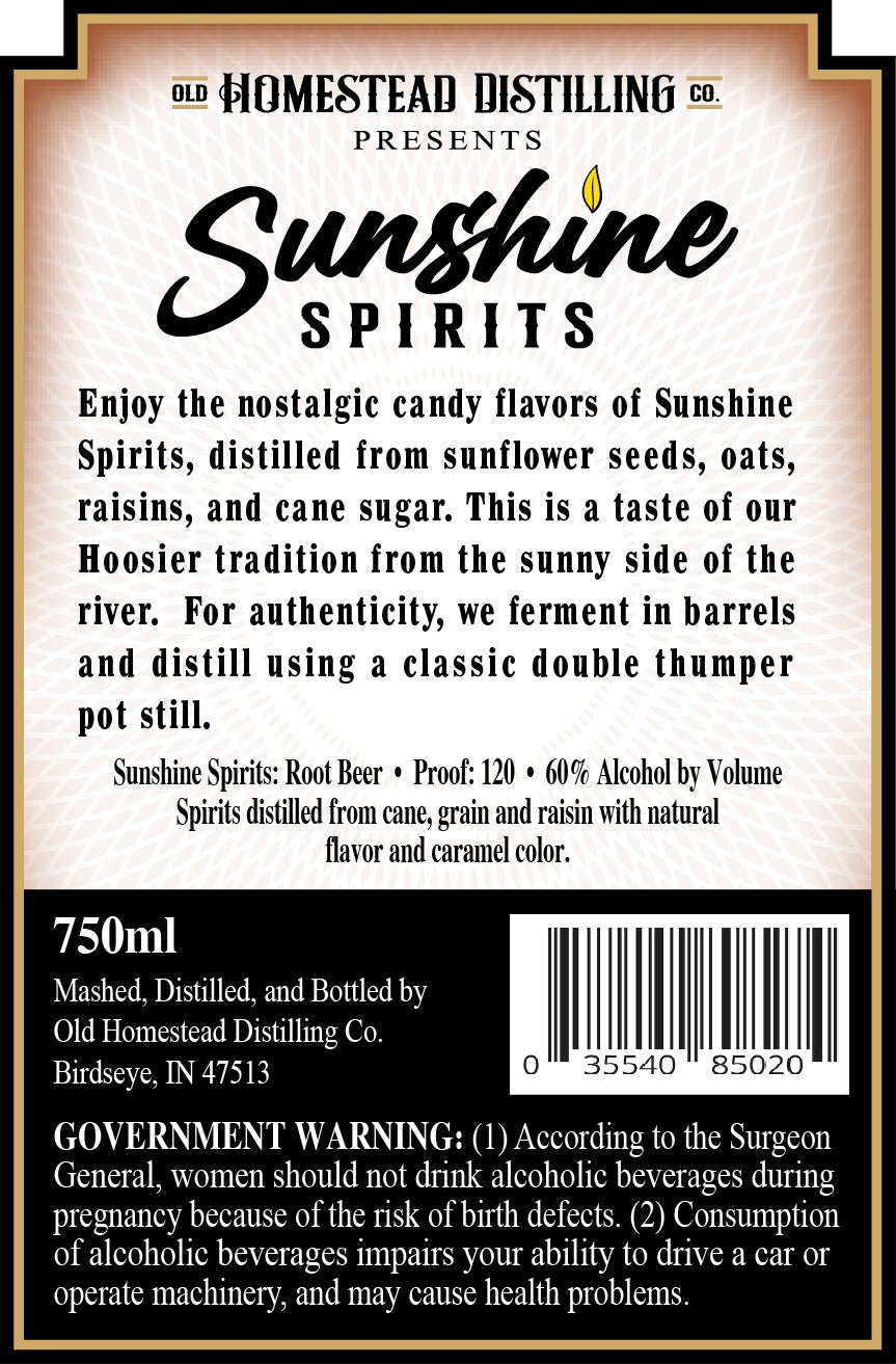 Sunshine Spirits Root Beer 750ml - Main Street Liquor