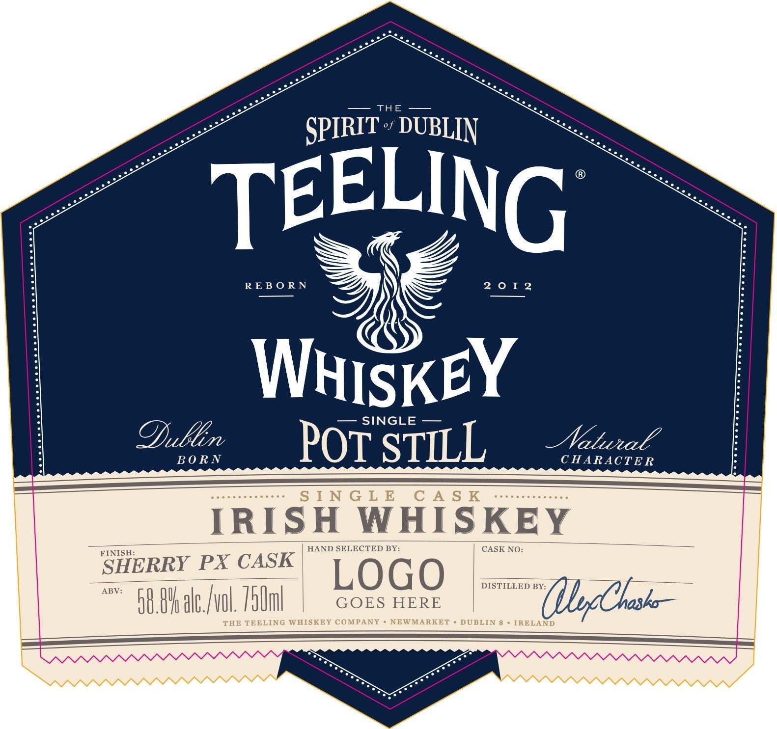 Teeling Single Cask Sherry PX Cask Irish Whiskey 750ml Teeling Whiskey