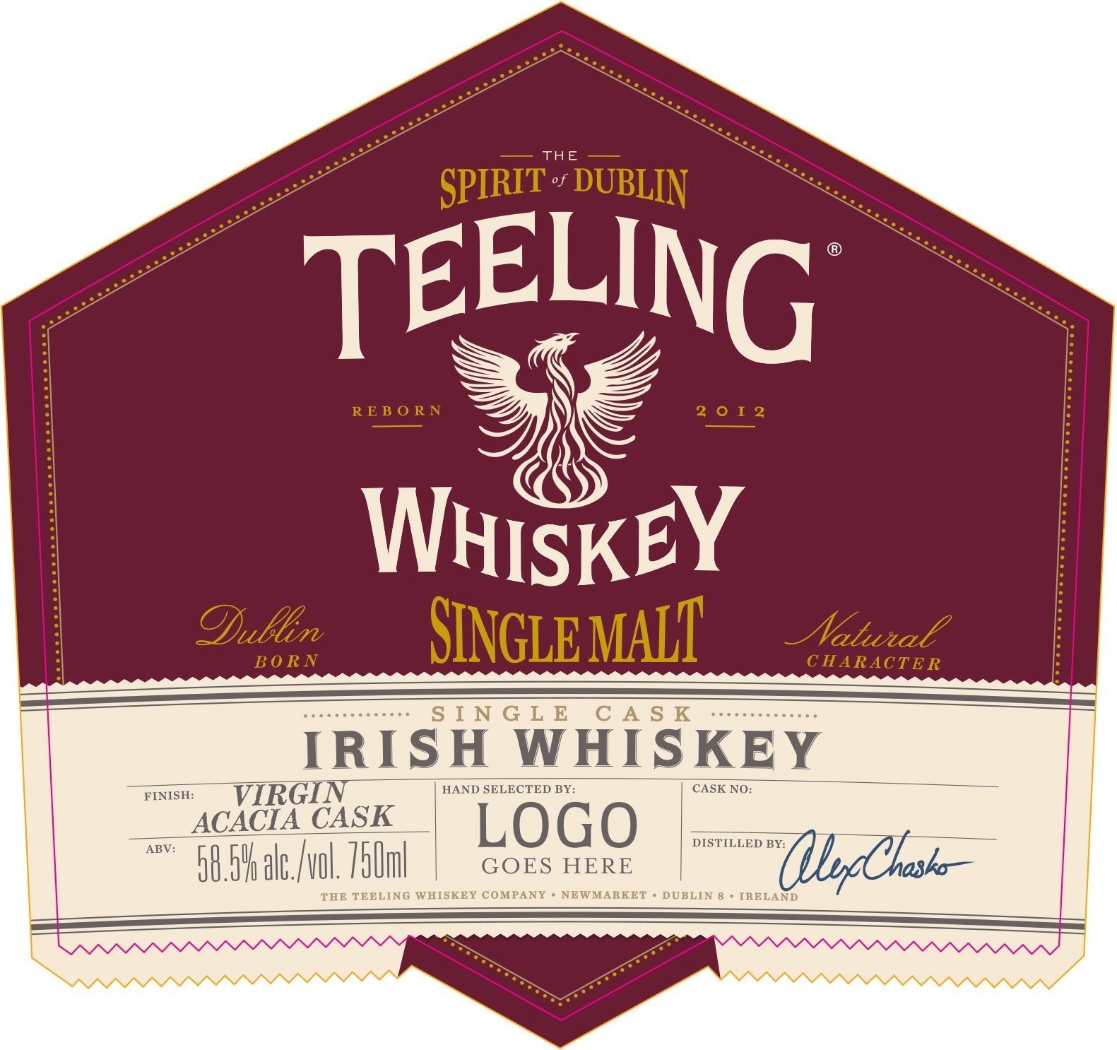 Teeling Single Cask Virgin Acacia Cask Irish Whiskey 750ml Teeling Whiskey