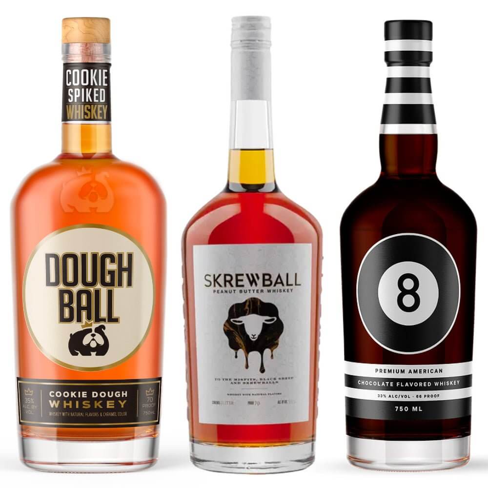 "The Balls" Bundle - Skrewball Peanut Butter, 8 Ball Chocolate & Dough