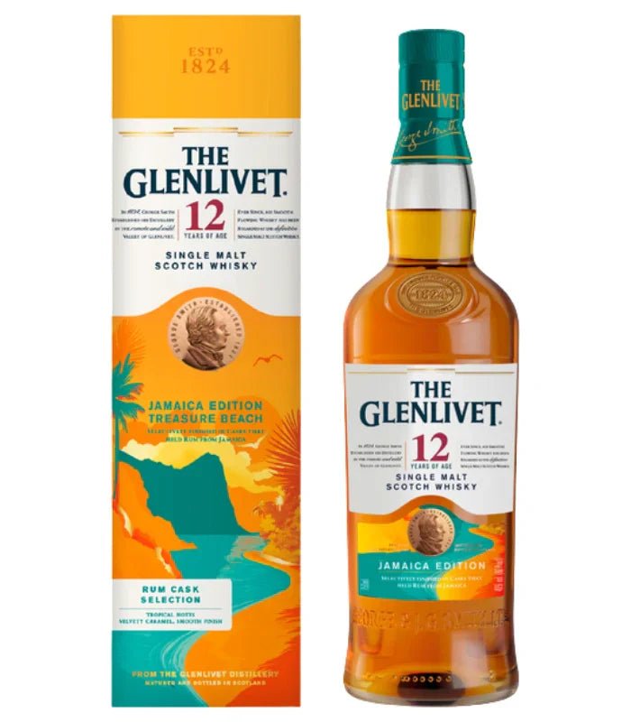 The Glenlivet 12 Year Jamaica Edition Rum Cask Finish Scotch Whisky 750mL The Glenlivet