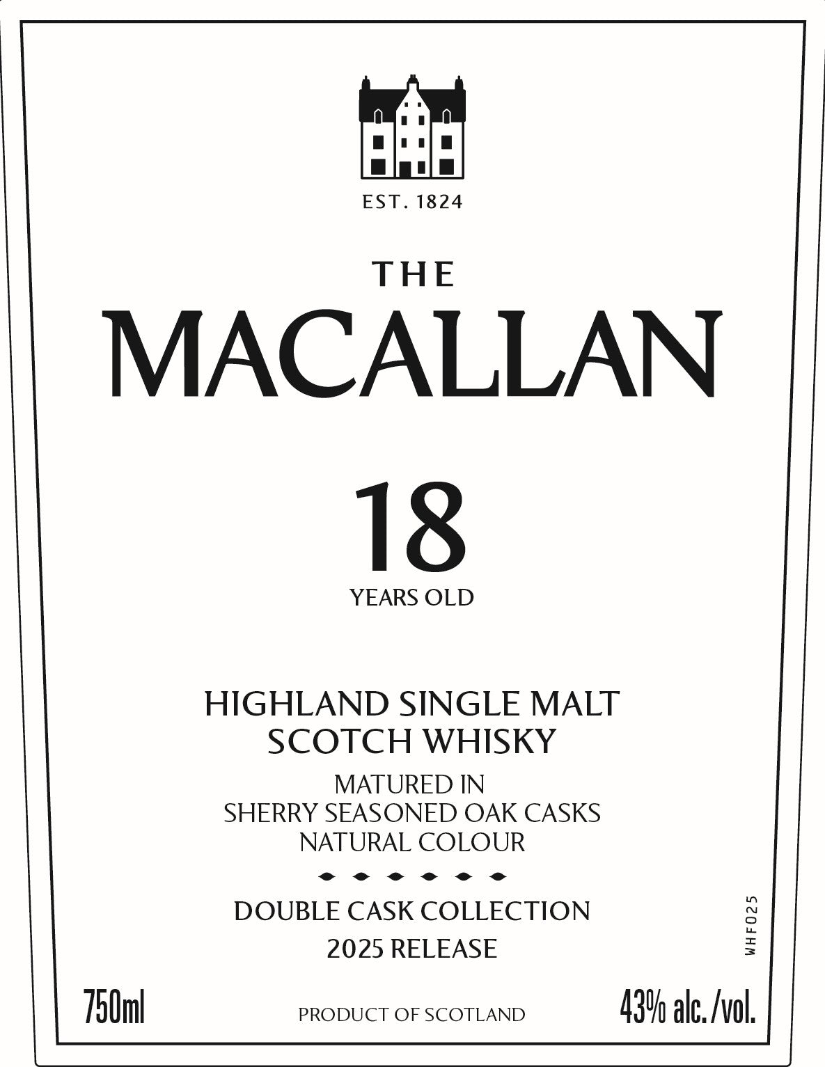 The Macallan 18 Year Old Double Cask Highland Single Malt Scotch Whisky 2025 Release - Main Street Liquor