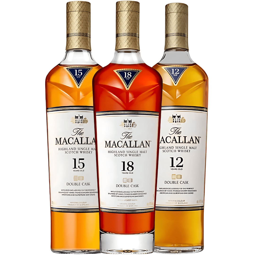 The Macallan Signature Series: 12, 15 & 18 Year Old Single Malt Scotch Bundle The Macallan