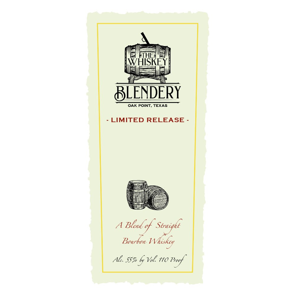 The Whiskey Blendery Limited Release Blend of Straight Bourbon Whiskey
