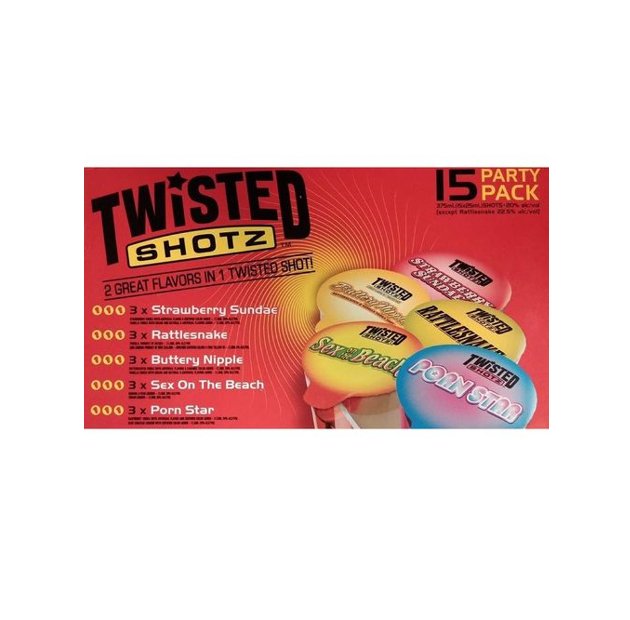 Twisted Shotz Party Pack (15pk) - Main Street Liquor