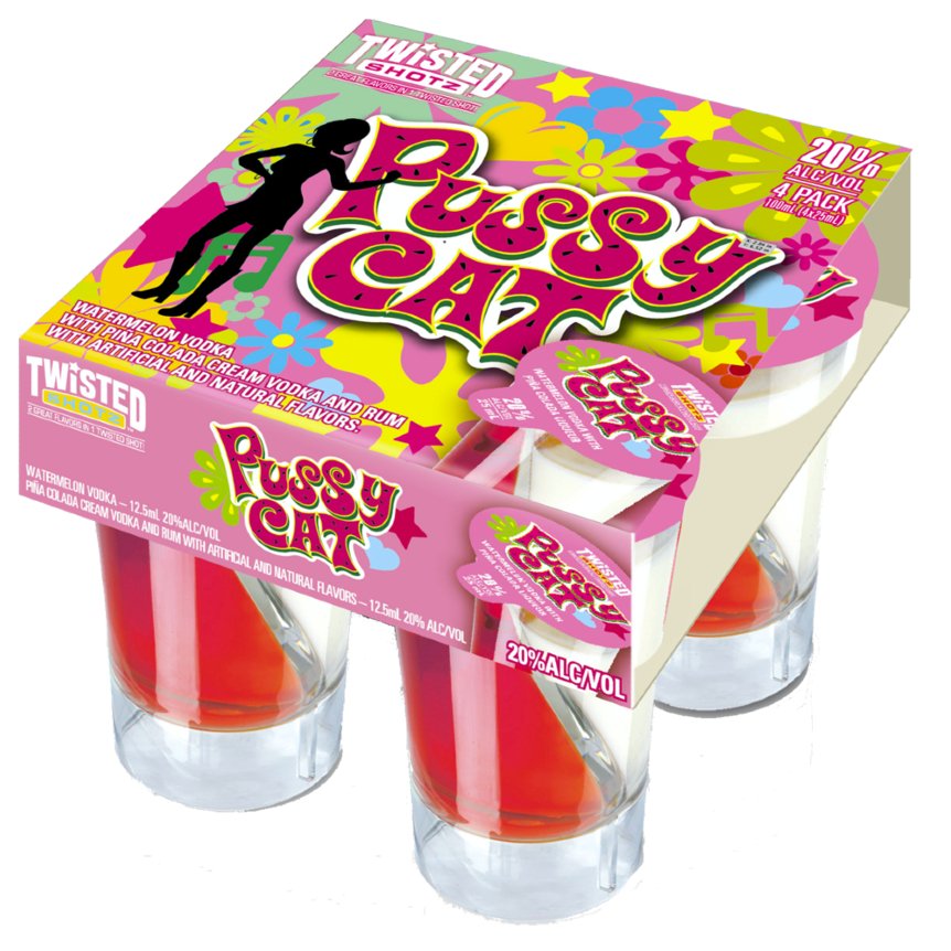 Twisted Shotz Pussy Cat (4pk) - Main Street Liquor