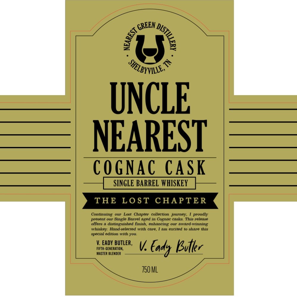 Uncle Nearest Cognac Cask Single Barrel The Lost Chapter - Main Street Liquor