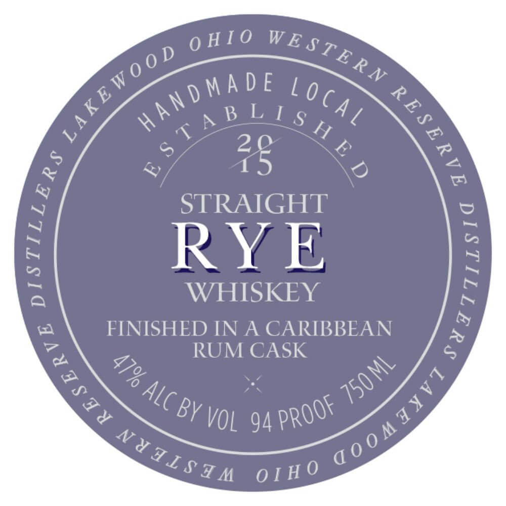 Western Reserve Caribbean Rum Cask Finished Straight Rye - Main Street Liquor