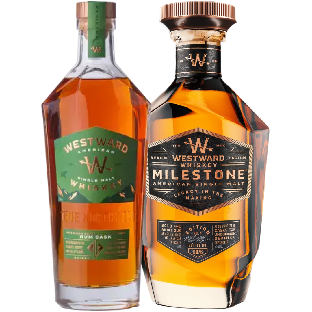Westward Milestone Edition No. 4 & Rum Cask American Single Malt Whiskey Bundle (Pre-Order) - BuyMyLiquor