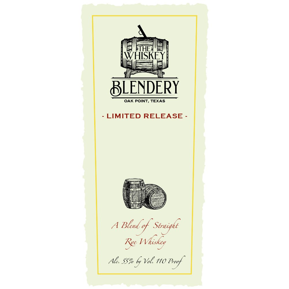 Whiskey Blendery Limited Release Blend of Straight Rye Whiskey - Main Street Liquor