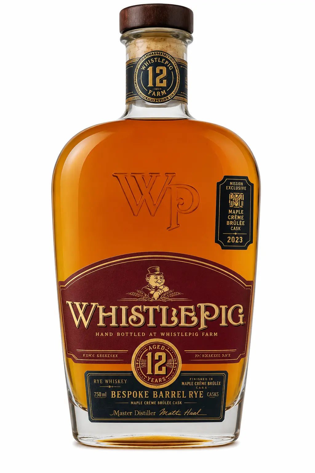 WhistlePig 12 Year Bespoke Barrel Rye Maple Crème Brûlée Cask (Pre-Order)