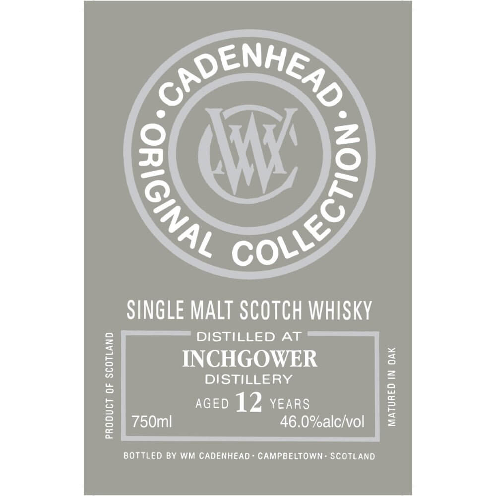 WM Cadenhead Inchgower 12 Year Old - Main Street Liquor