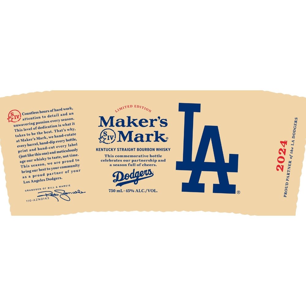 Celebrating the LA Dodgers with Maker's Mark 2024 Limited Edition - BuyMyLiquor