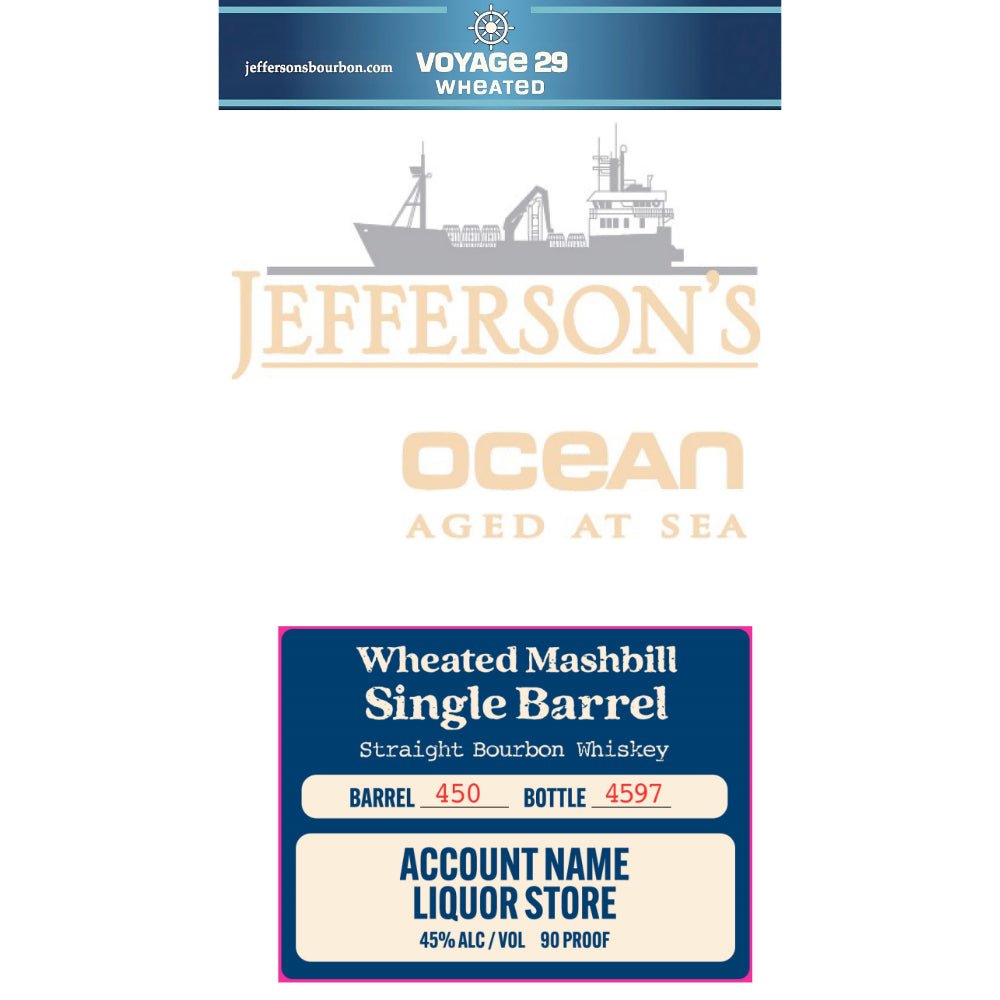 Embarking on a Maritime Journey of Flavor: Jefferson's Ocean Aged at Sea Wheated Mashbill Single Barrel Bourbon - BuyMyLiquor