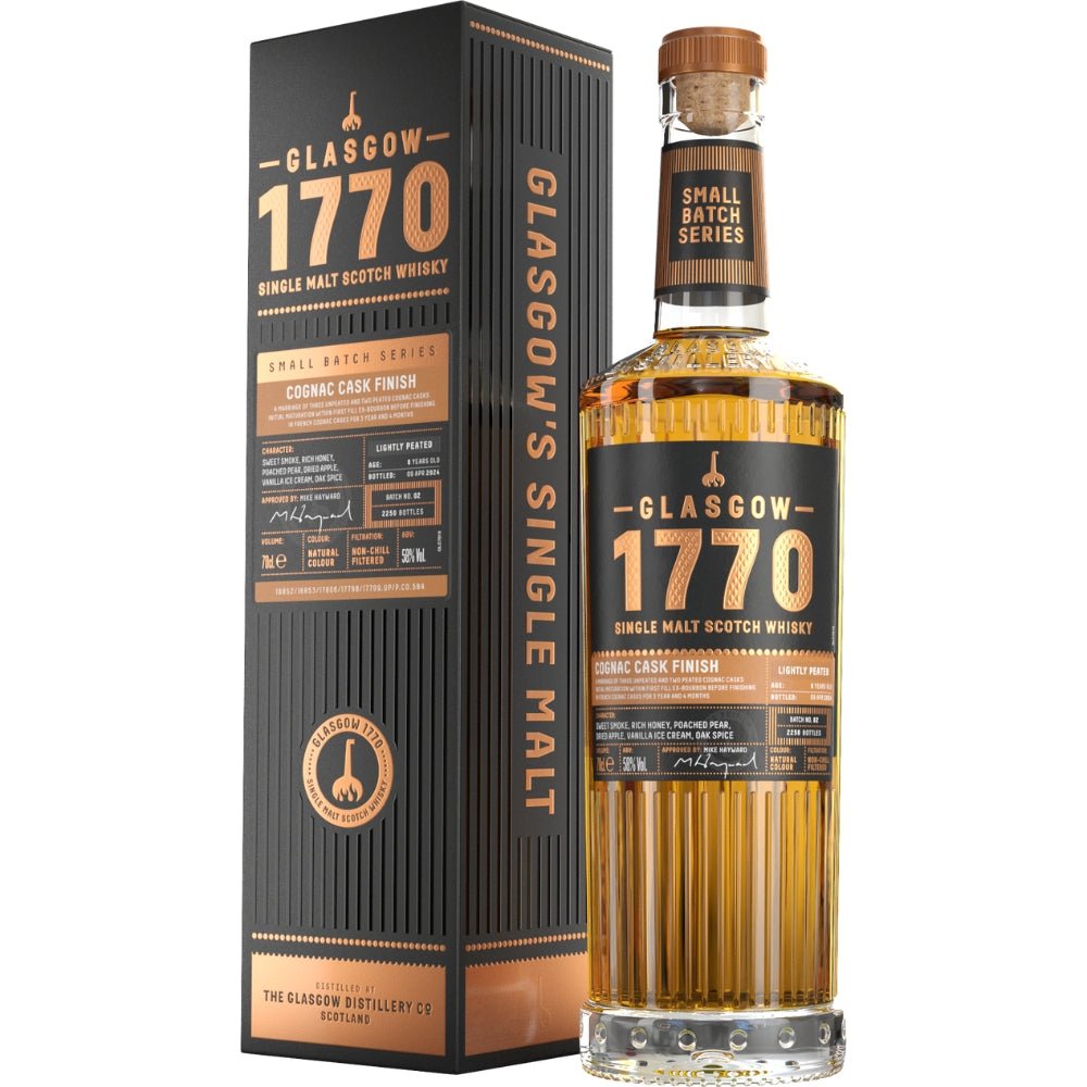 Exploring the Elegance of Glasgow 1770 Cognac Cask Finish Batch No. 2 - BuyMyLiquor