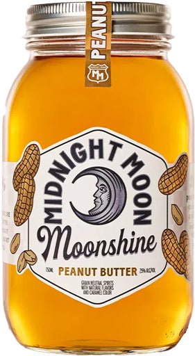 "Indulge in the Smooth Nuttiness of Midnight Moon Peanut Butter Moonshine!" - BuyMyLiquor