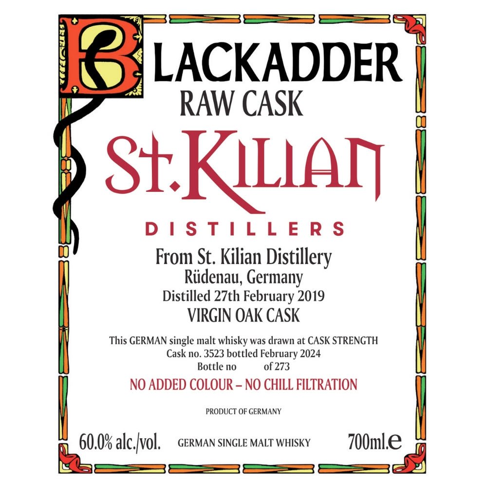 Unleashing the Raw Essence: Blackadder Raw Cask St. Kilian Single Malt 2024 Release - BuyMyLiquor