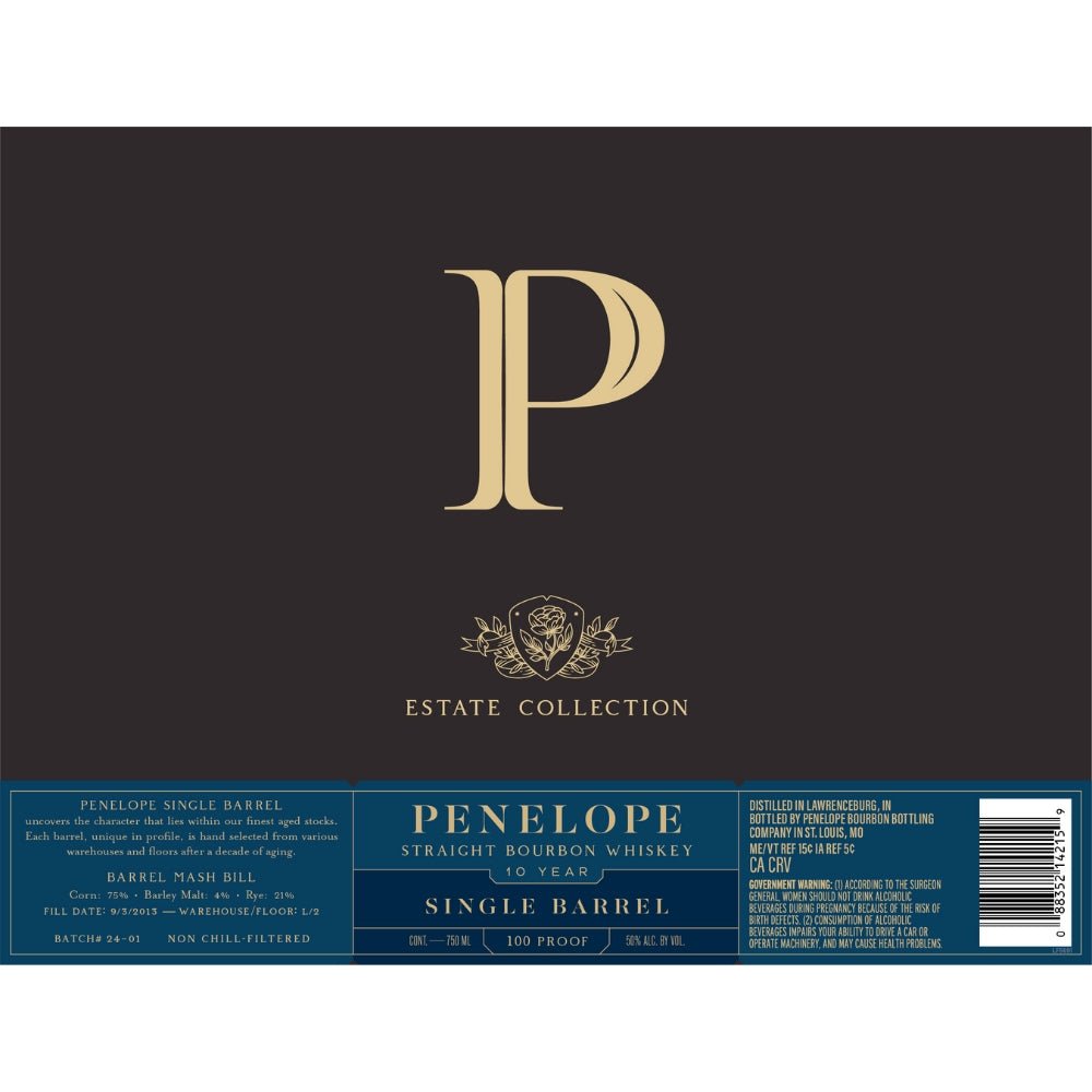 Unveiling the Essence: Penelope Estate Collection Bourbon Batch# 24-01 - BuyMyLiquor