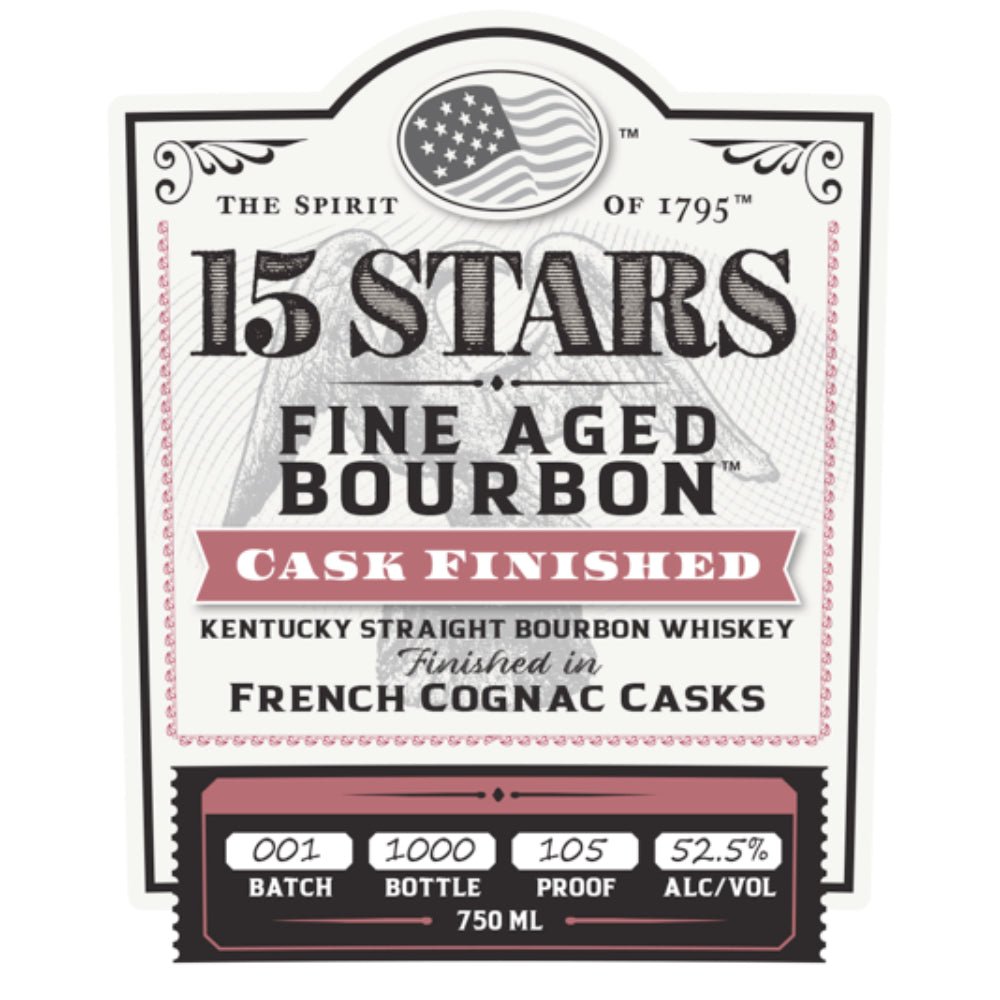 15 Stars Bourbon Finished in French Cognac Casks Bourbon 15 Stars   