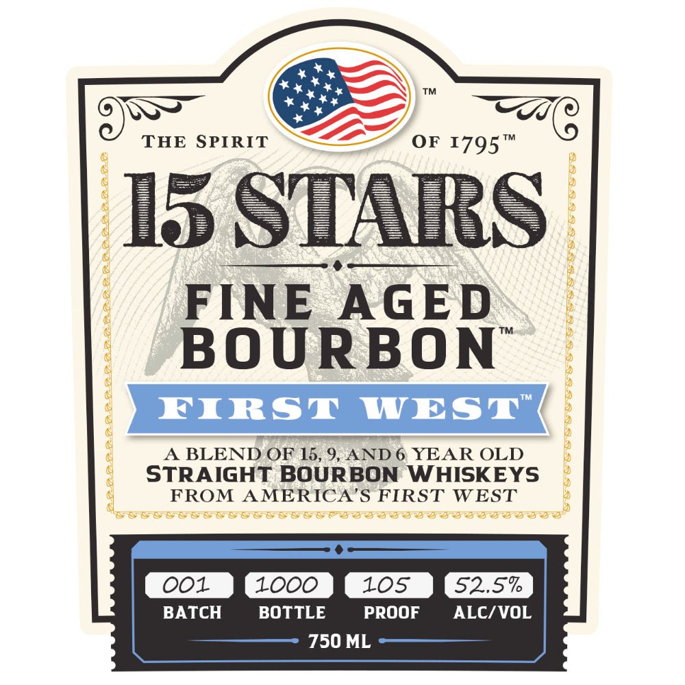 15 Stars First West Blended Bourbon Bourbon 15 Stars   