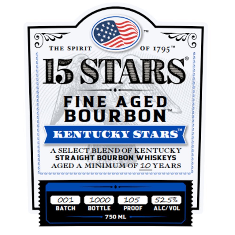 15 Stars Kentucky Stars Blended Straight Bourbon Bourbon 15 Stars   