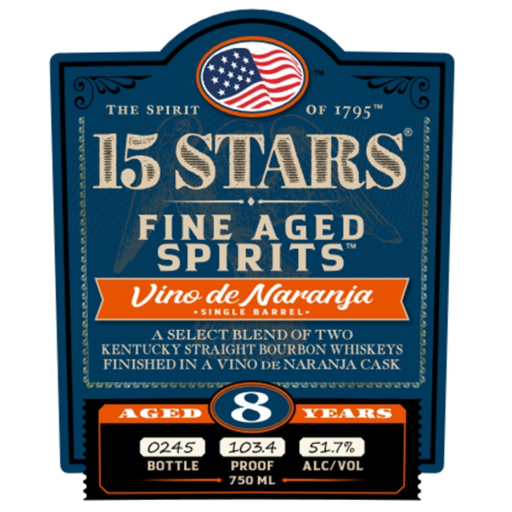 15 Stars Vino de Naranja Finished Blended Bourbon Bourbon 15 Stars   