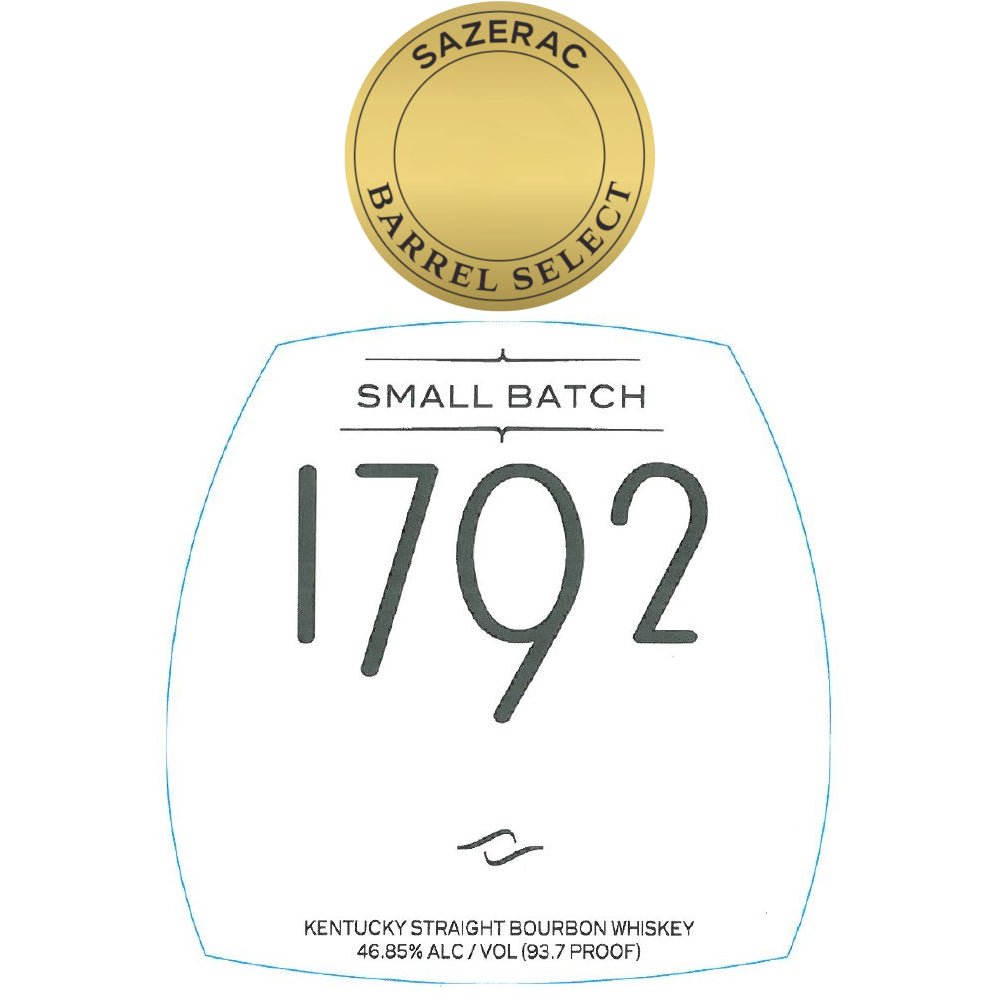 1792 Small Batch Bourbon Sazerac Barrel Select Bourbon 1792 Bourbon   