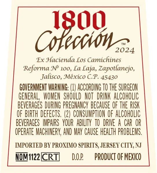 1800 Colección 2024 Extra Añejo Tequila Limited Edition - BuyMyLiquor