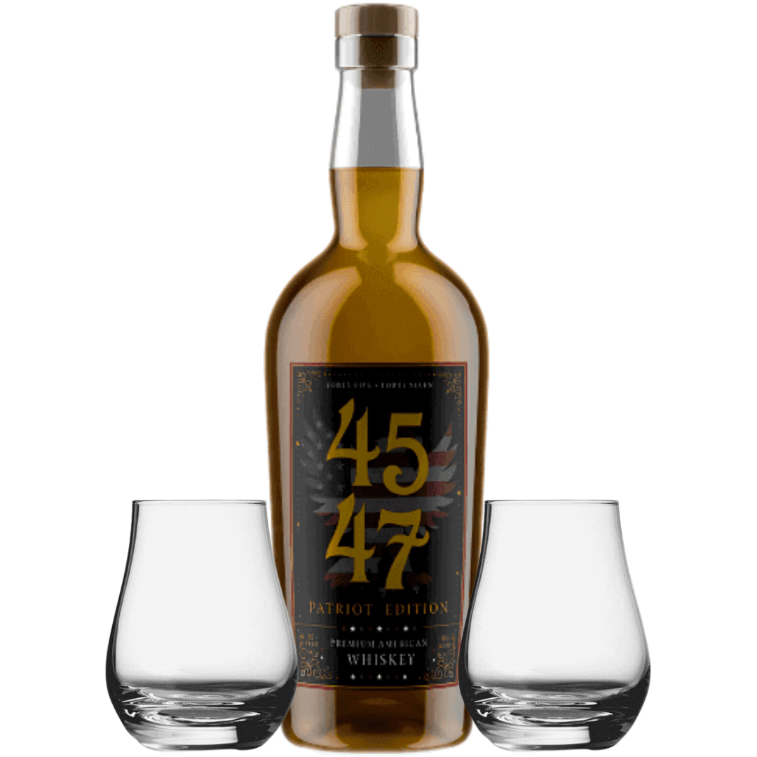 4547 American Whiskey – Patriot Edition 750mL with 2 Spey Dram Glasses 4547 American Whiskey