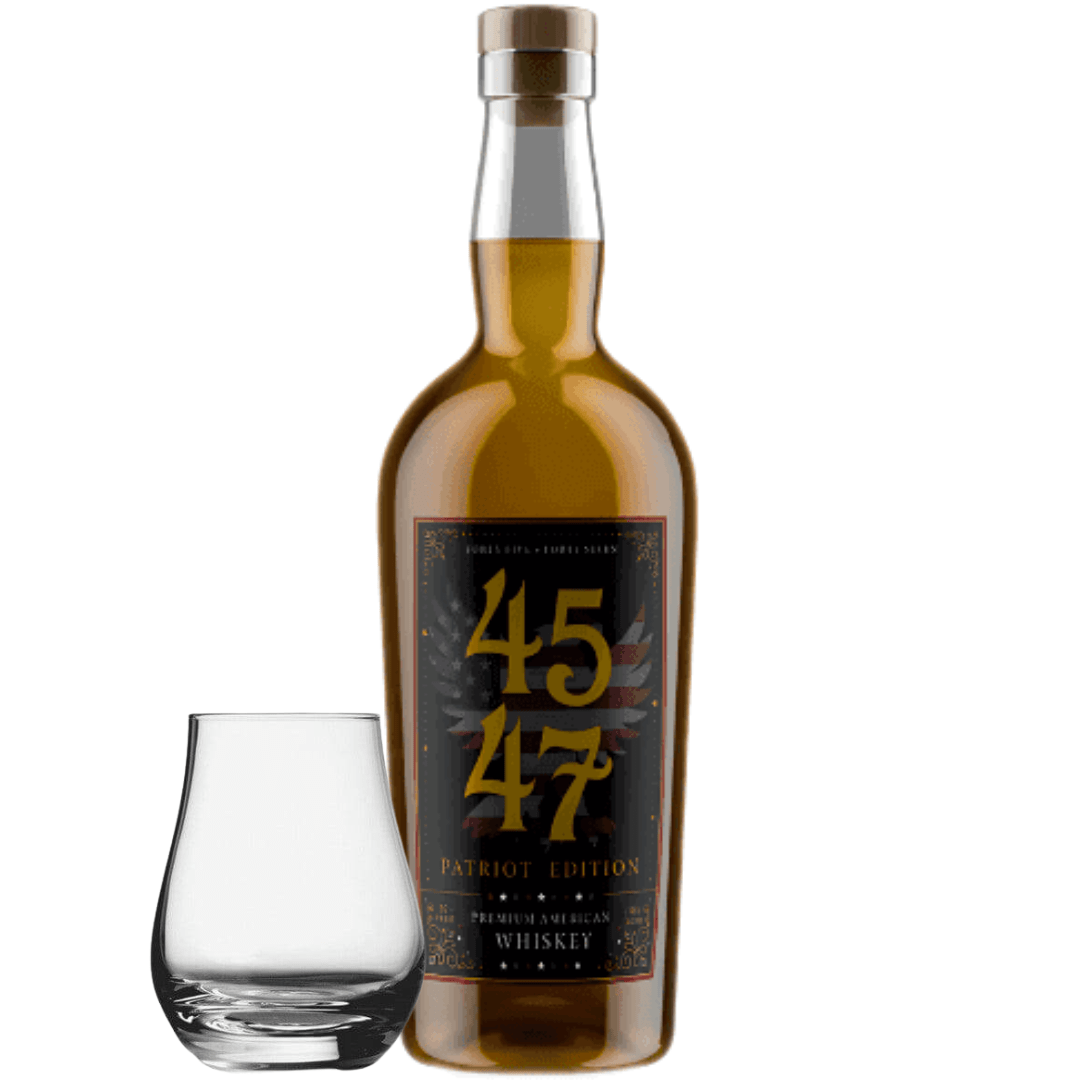 4547 American Whiskey – Patriot Edition 750mL with Spey Dram Glass 4547 American Whiskey