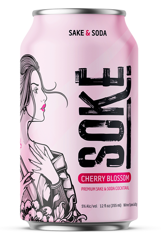 Soke Sake & Soda Cherry Blossom 4 Pack  Soke Sake & Soda   